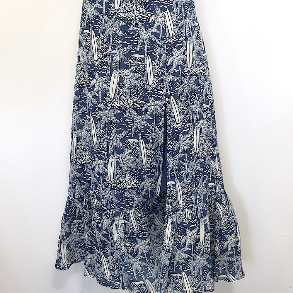 Reformation Dress “Nantre” Bali Blue Sz4 Please note the measurements Nwot - Picture 4 of 8